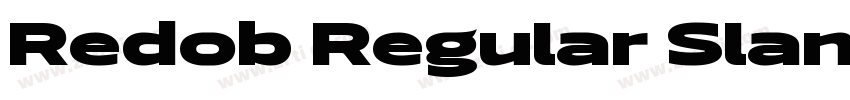 Redob Regular Slant字体转换
